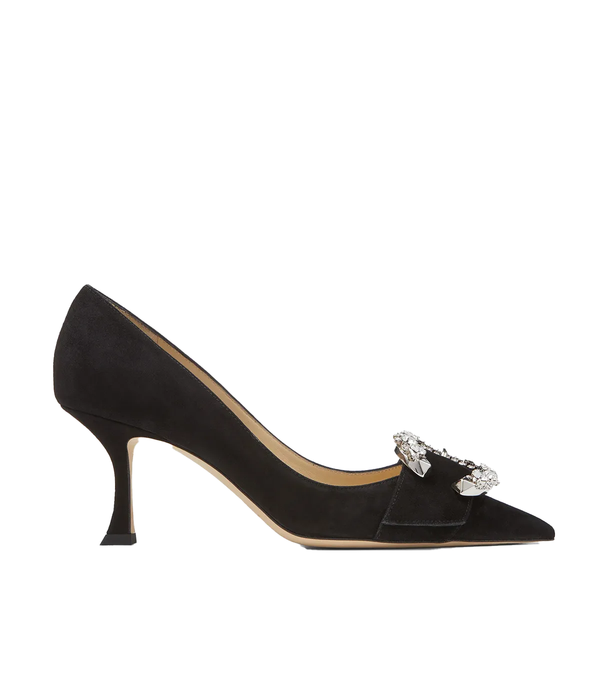 Melva 70 in Black & Crystal