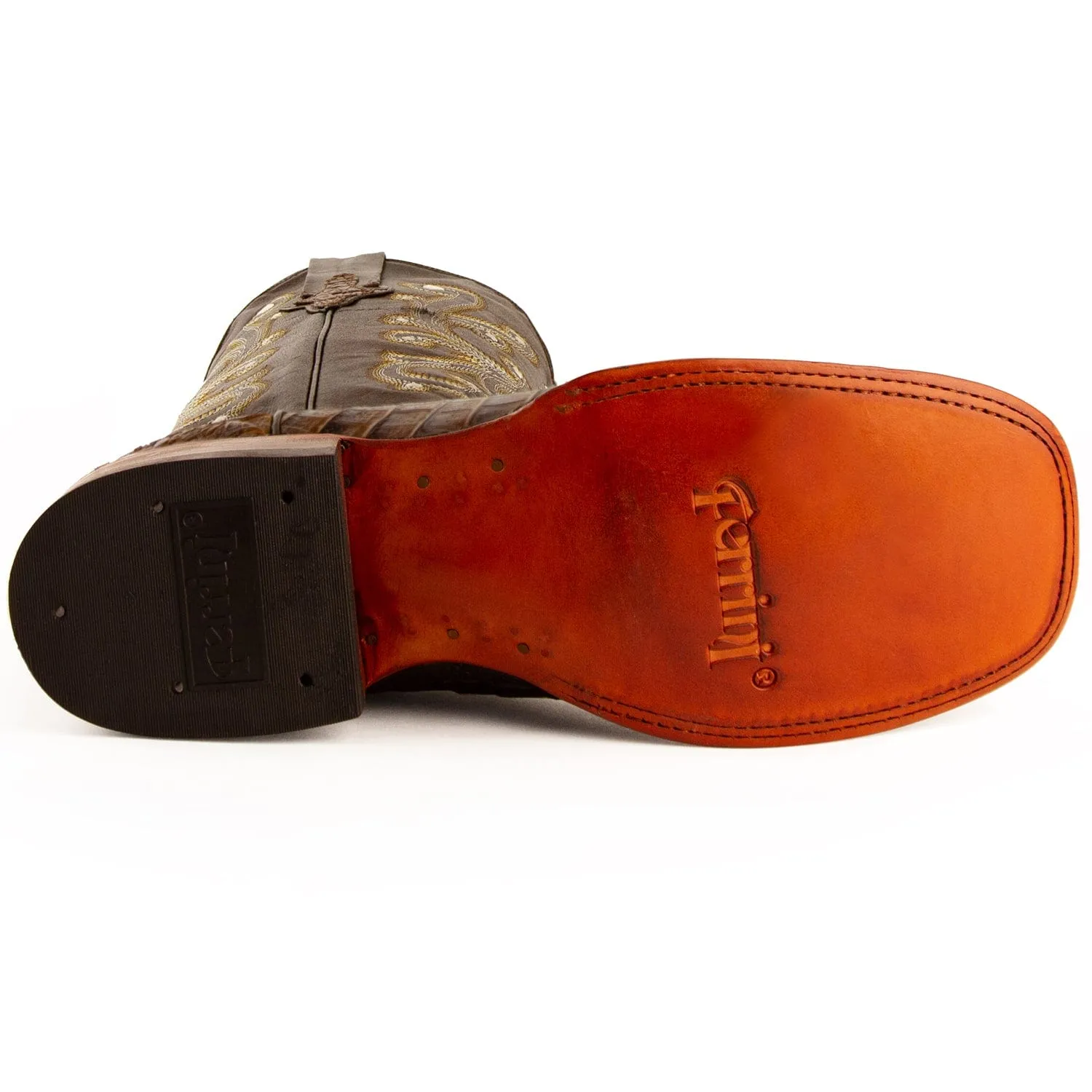 Men's Ferrini Caiman Crocodile Print Boots 4039323