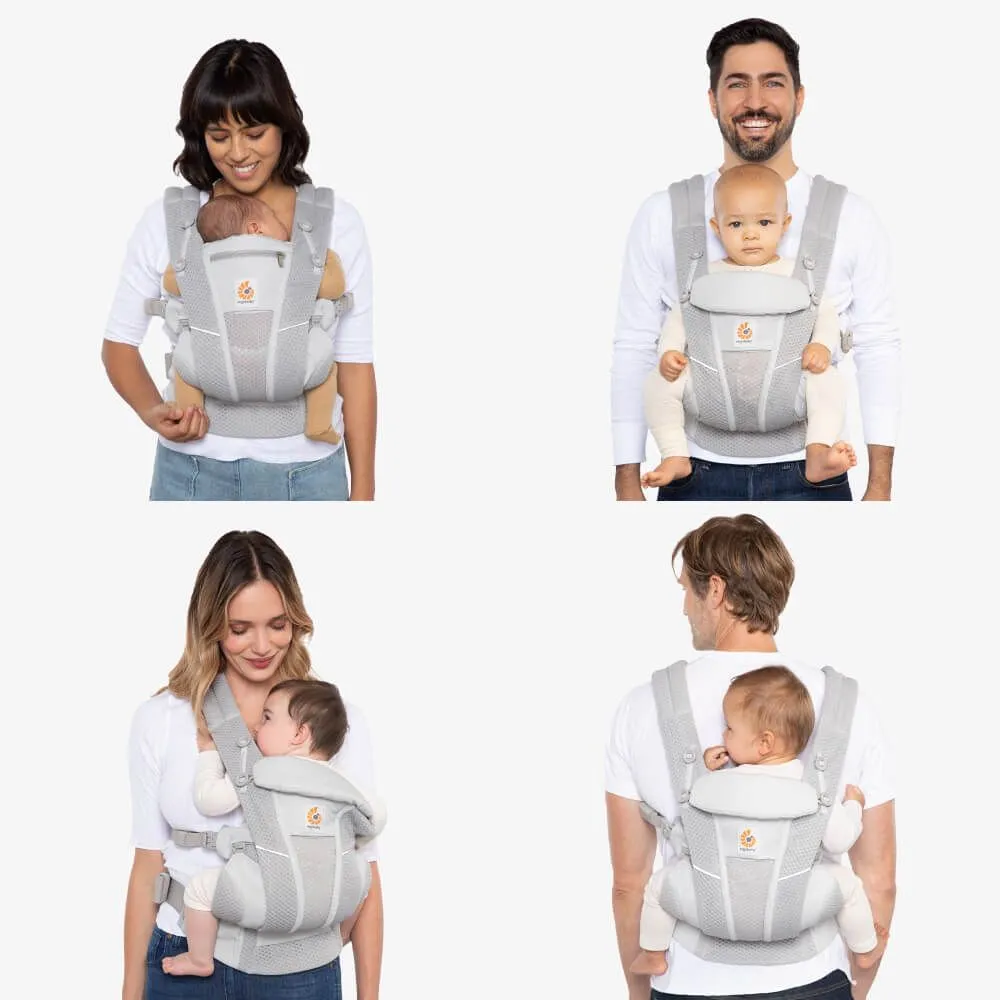 Omni Breeze Soft Flex Mesh Baby Carrier - Pearl Grey by Ergobaby