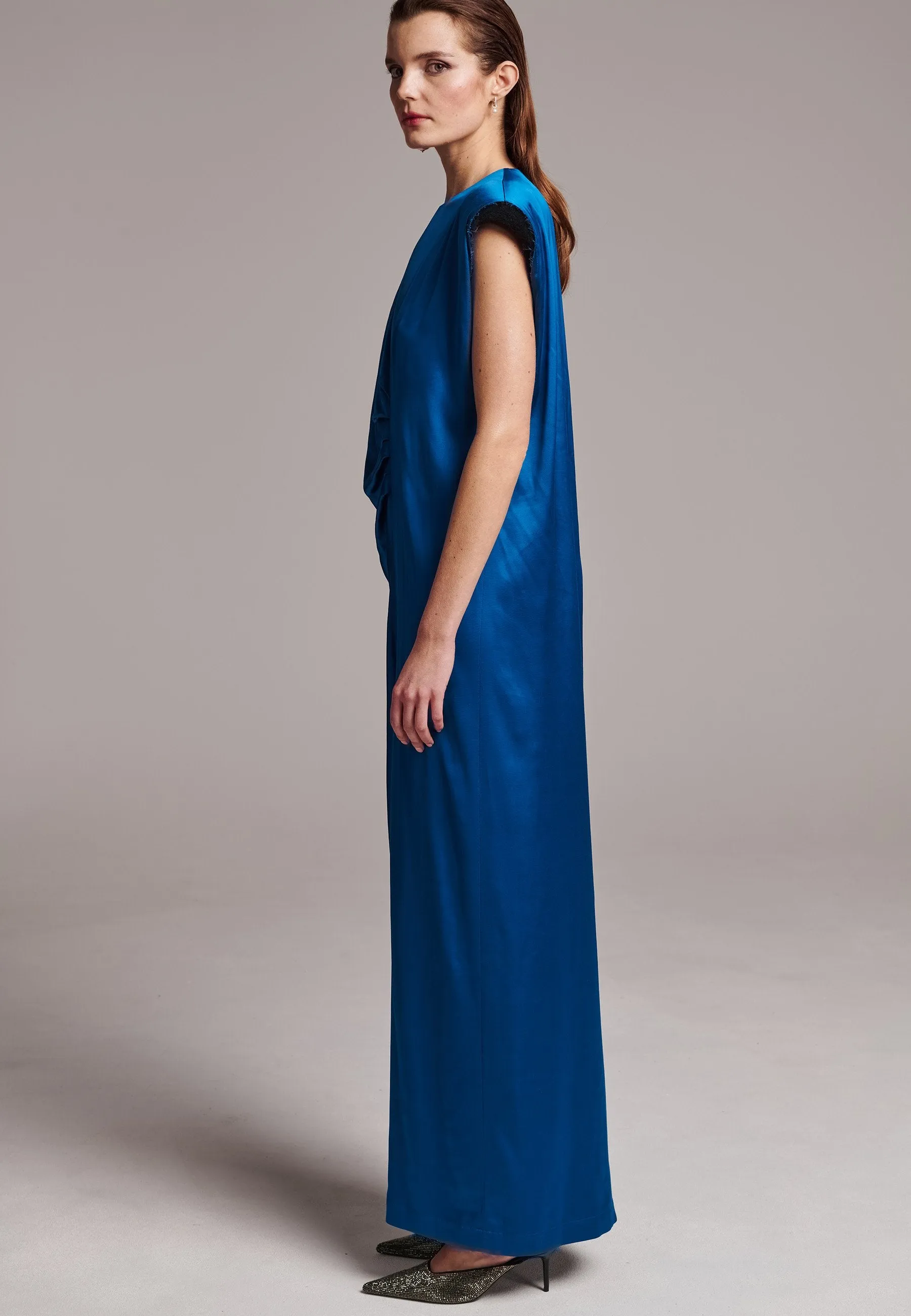 Pearl Long Dress Petrol