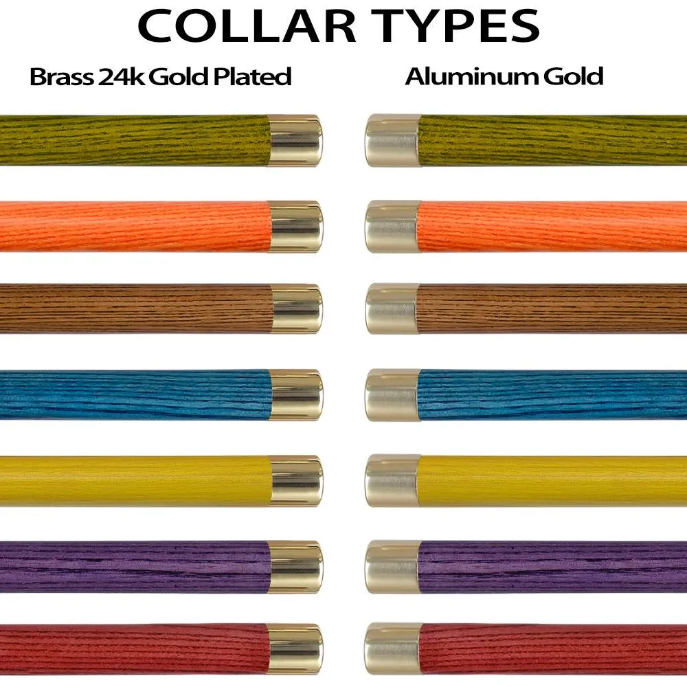Premium Brass Derby Handle Cane: Stained Custom Color Shaft