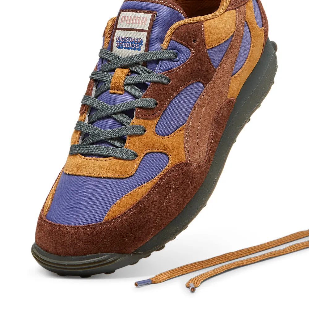 PUMA X KIDSUPER EASY RIDER SNEAKERS BROWN