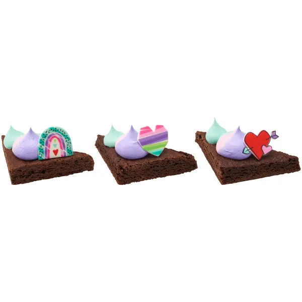 Rainbow Love Sweet Décor® Printed Edible Decorations