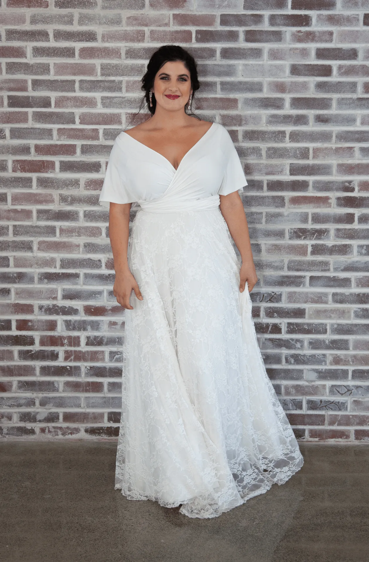 Sakura Lace Wedding - Convertible Floor Length Wedding Dress Set