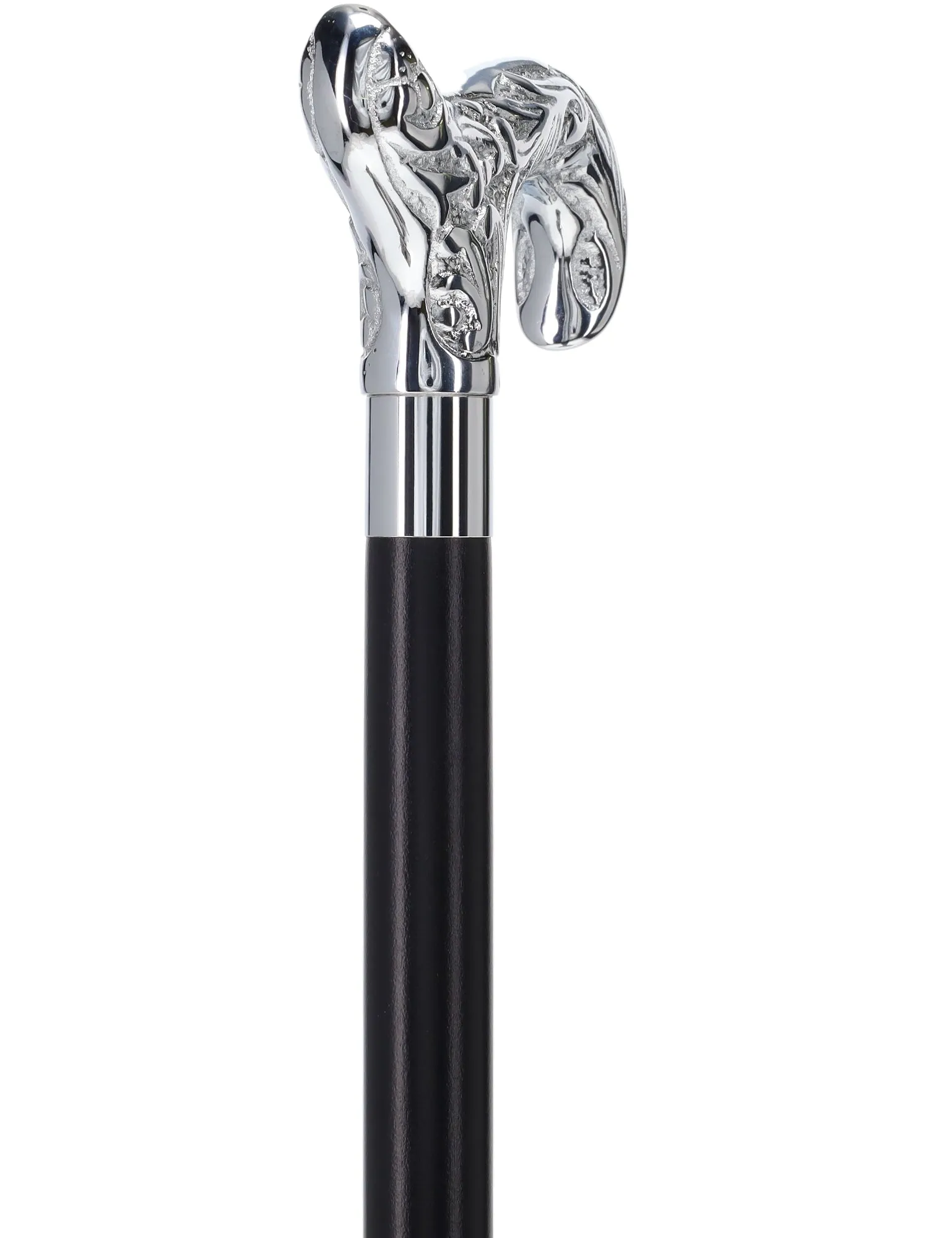 Scratch and Dent Derby Premium Chrome Brass Cane - Custom Shaft & Collar V2362
