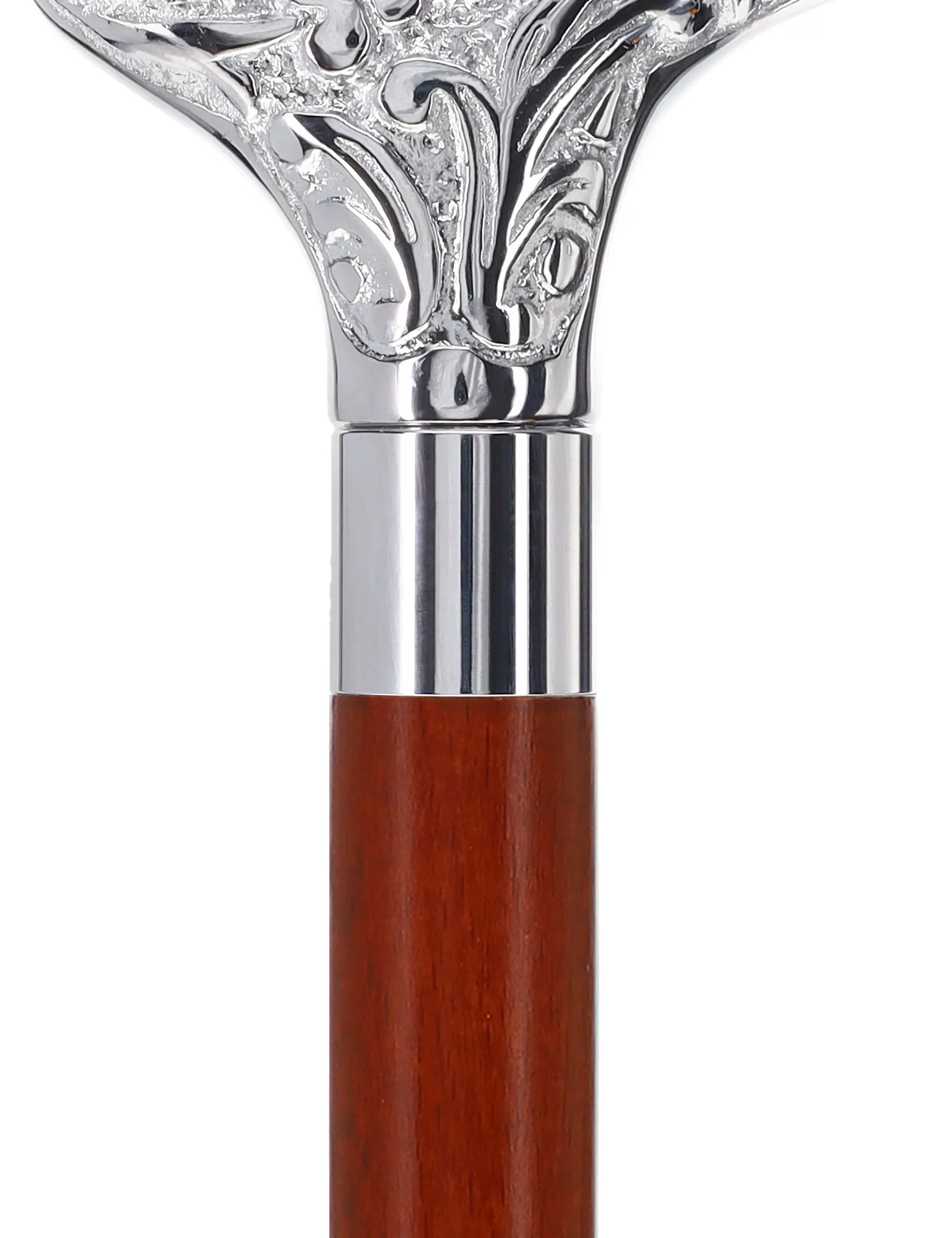 Scratch and Dent Derby Premium Chrome Brass Cane - Custom Shaft & Collar V2362