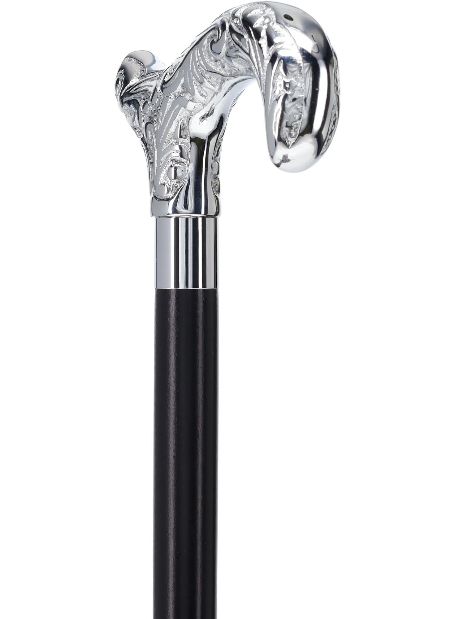 Scratch and Dent Derby Premium Chrome Brass Cane - Custom Shaft & Collar V2362