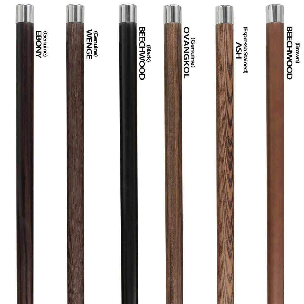 Scratch and Dent Derby Premium Chrome Brass Cane - Custom Shaft & Collar V2362