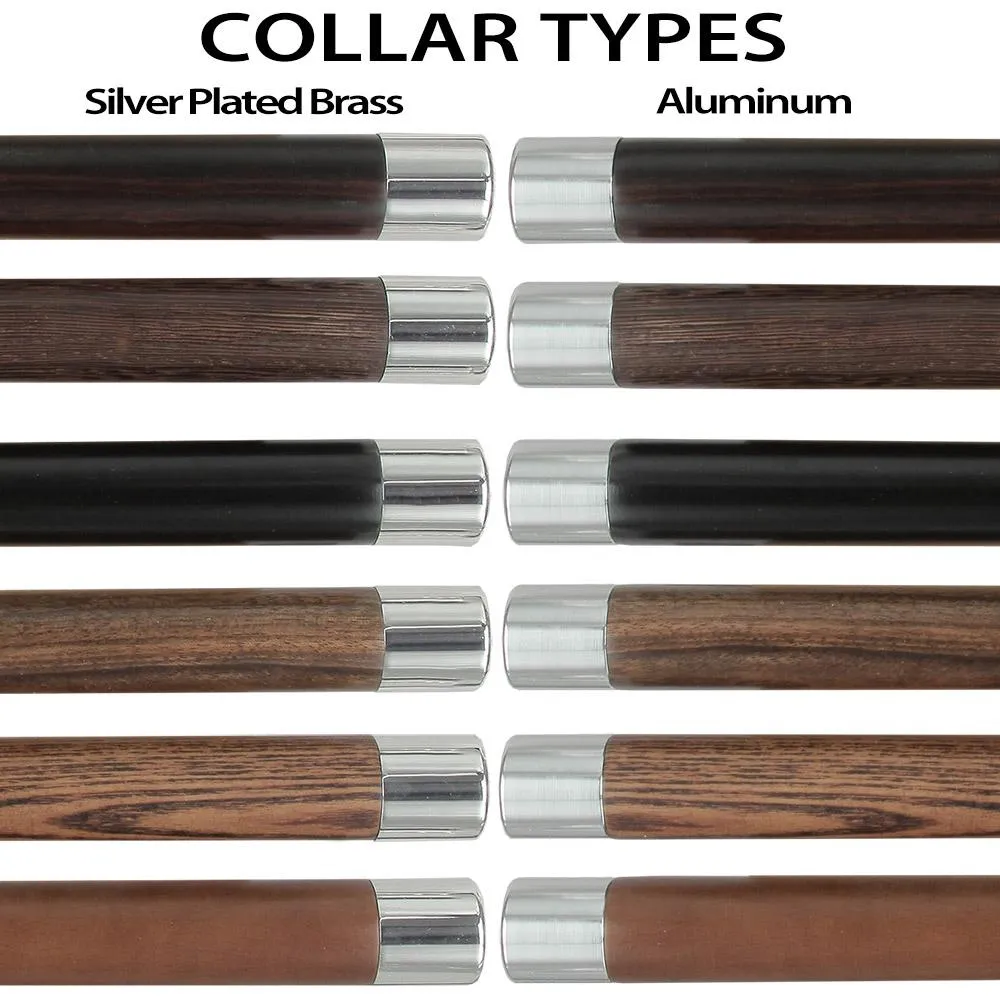 Scratch and Dent Derby Premium Chrome Brass Cane - Custom Shaft & Collar V2362