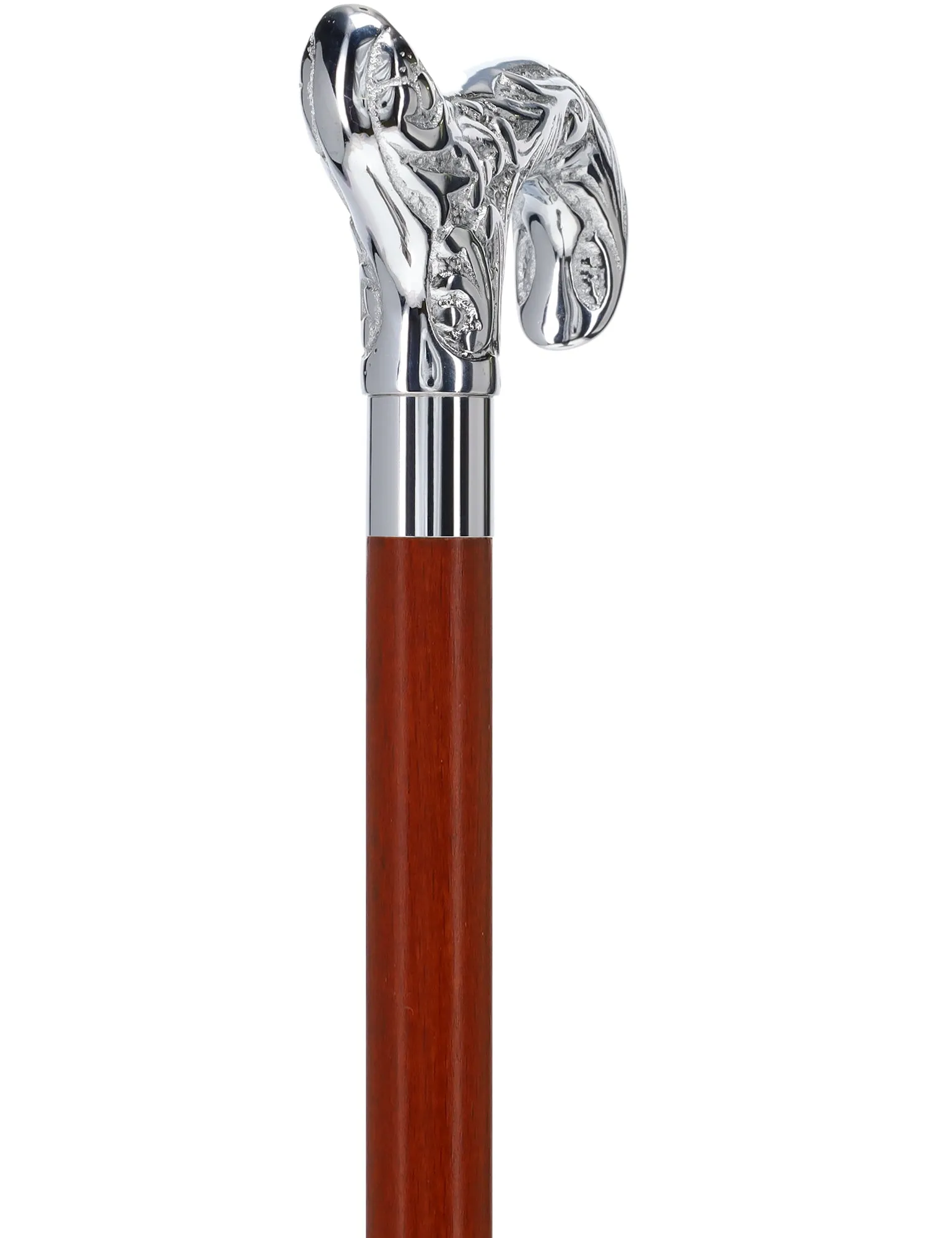 Scratch and Dent Derby Premium Chrome Brass Cane - Custom Shaft & Collar V2362