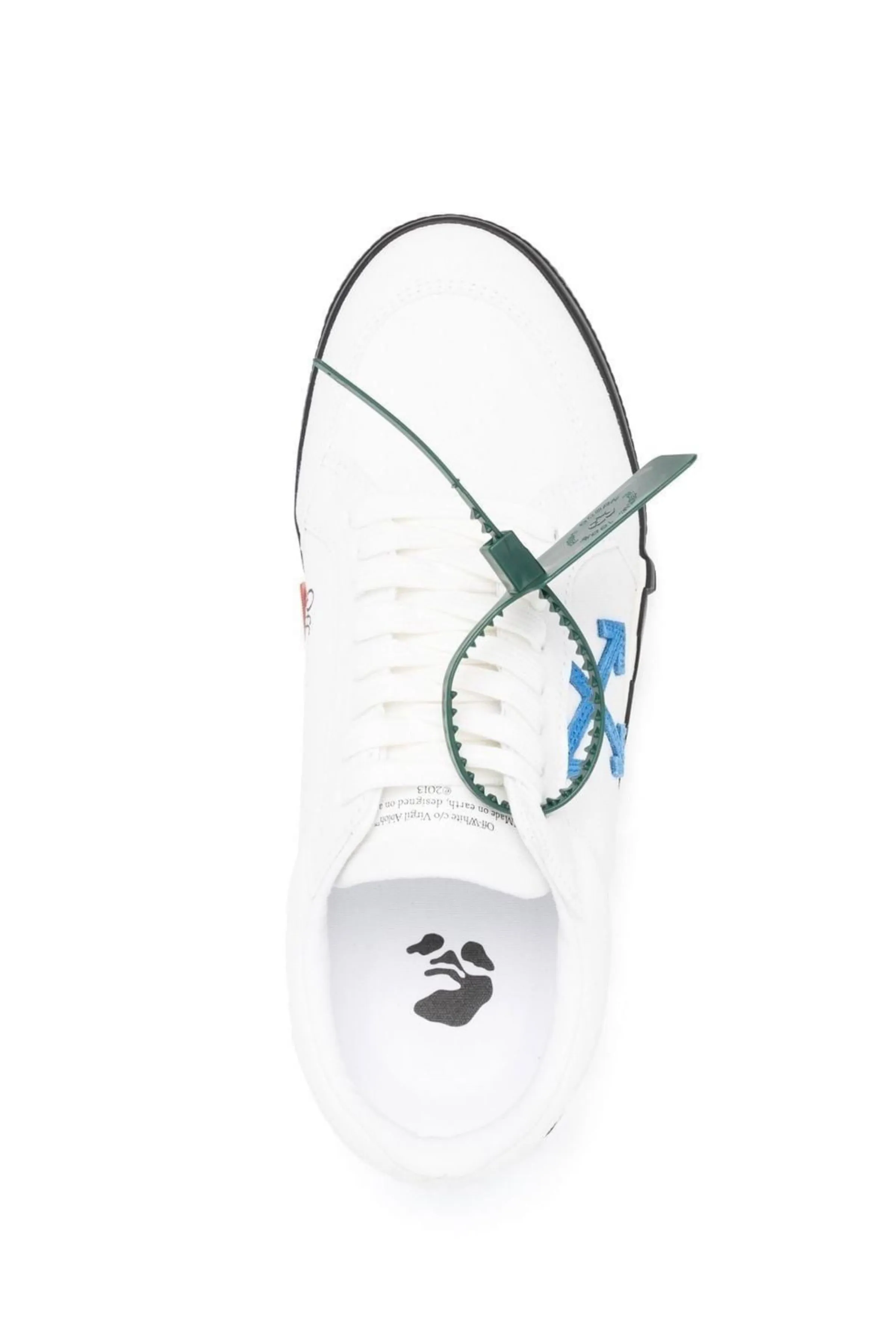 Sneaker Vulcanized Bianca con Logo