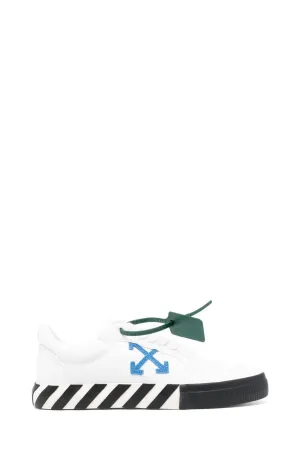 Sneaker Vulcanized Bianca con Logo