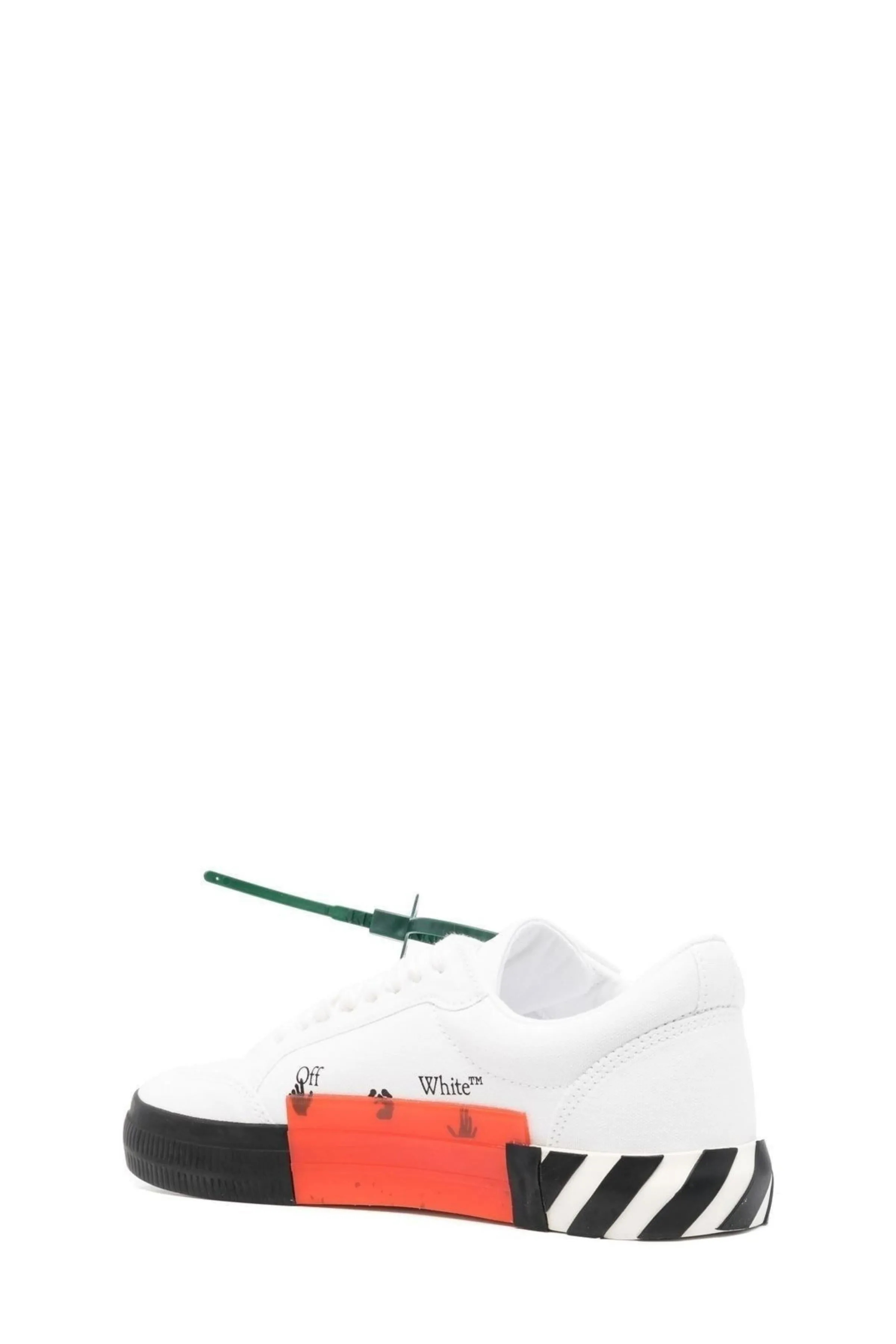 Sneaker Vulcanized Bianca con Logo