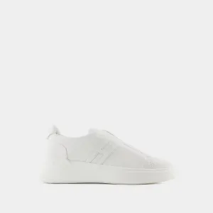 Sneakers H580 Slip On - Hogan - Cuir - Noir/Blanc