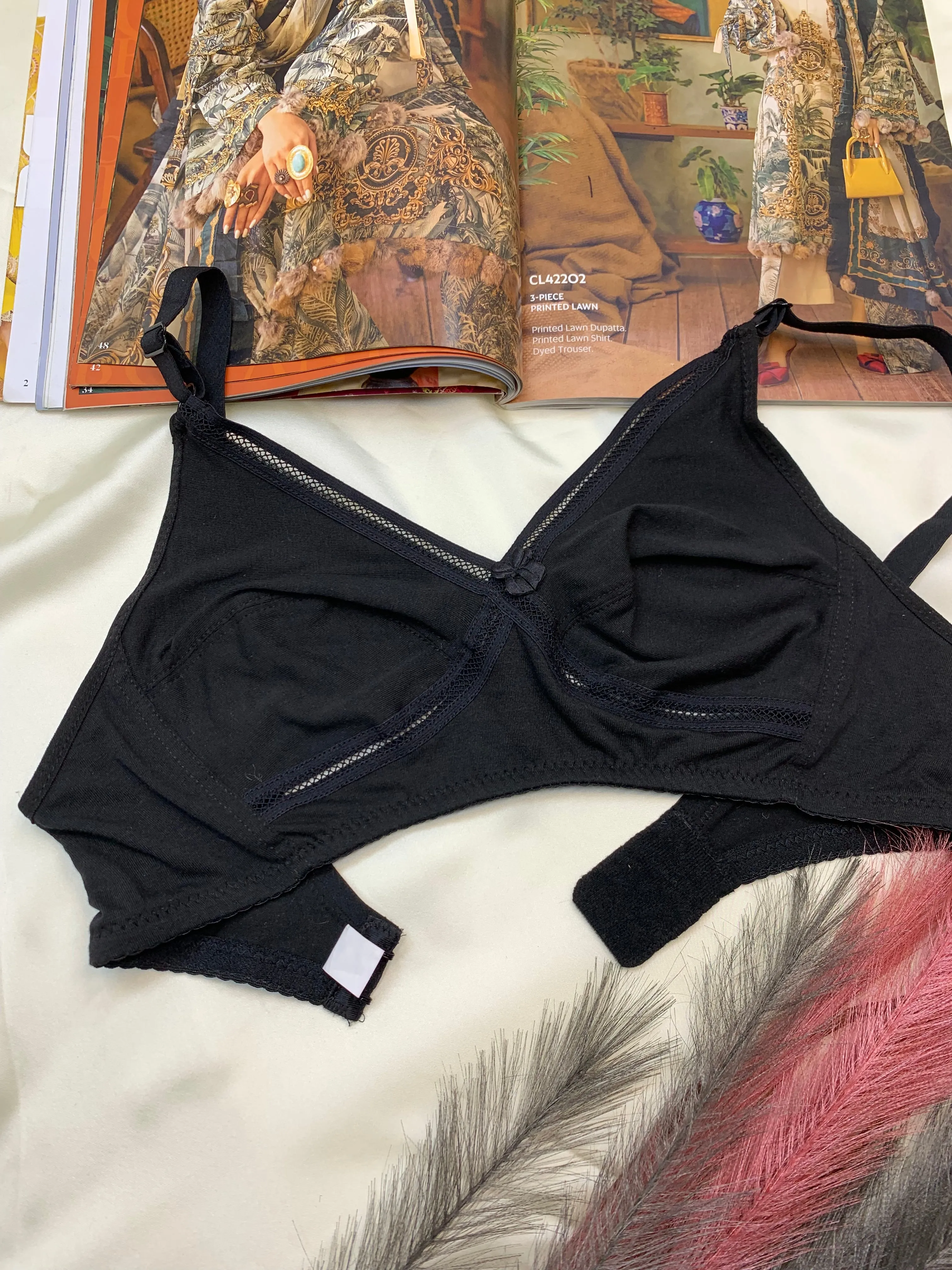 Soft Cotton Plain Bra