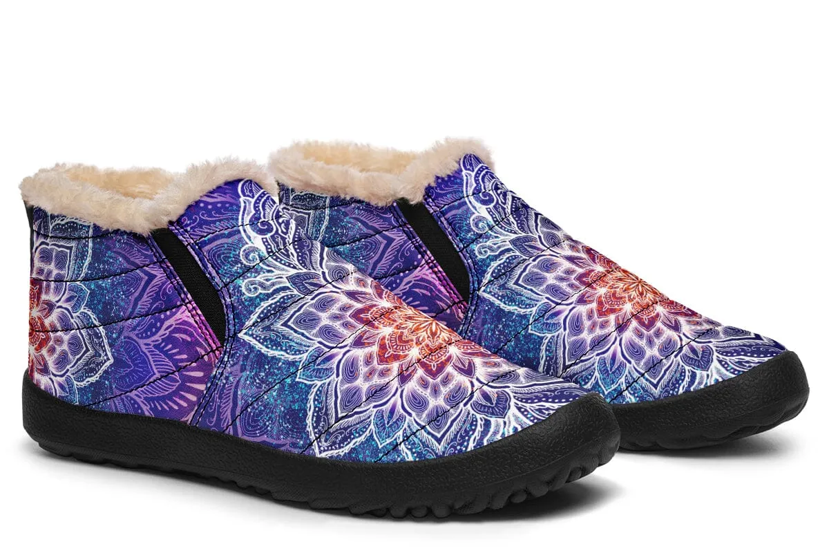 Spark Of Joy Mandala Winter Slippers