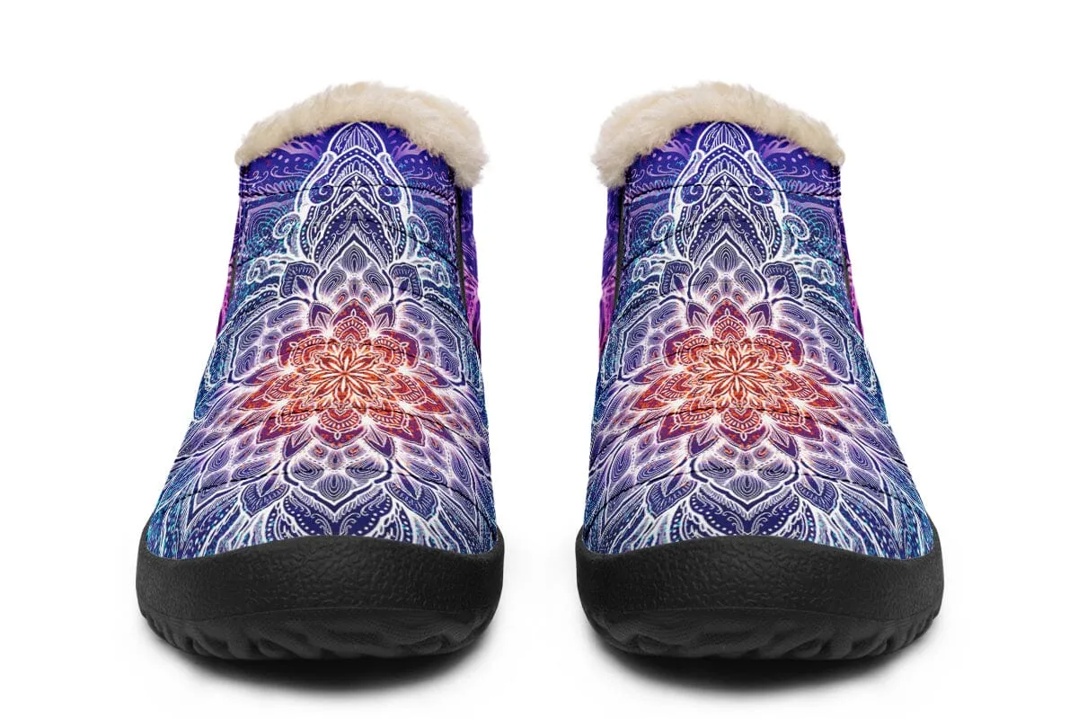 Spark Of Joy Mandala Winter Slippers