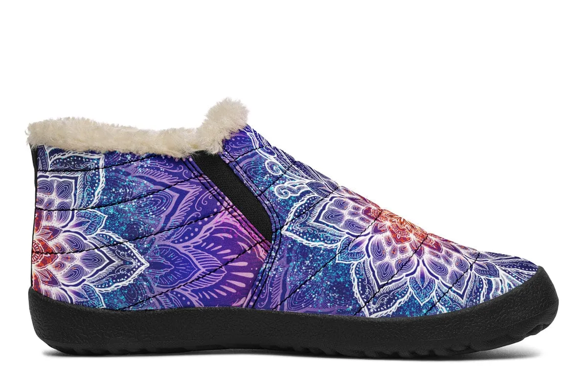 Spark Of Joy Mandala Winter Slippers
