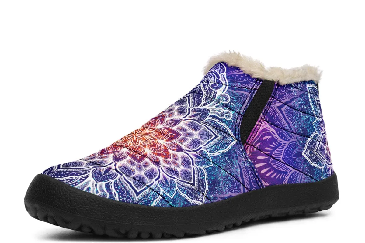 Spark Of Joy Mandala Winter Slippers