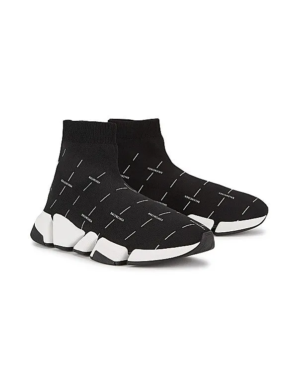 Speed 2.0 Logo-print Stretch-knit Sneakers