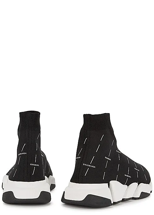 Speed 2.0 Logo-print Stretch-knit Sneakers