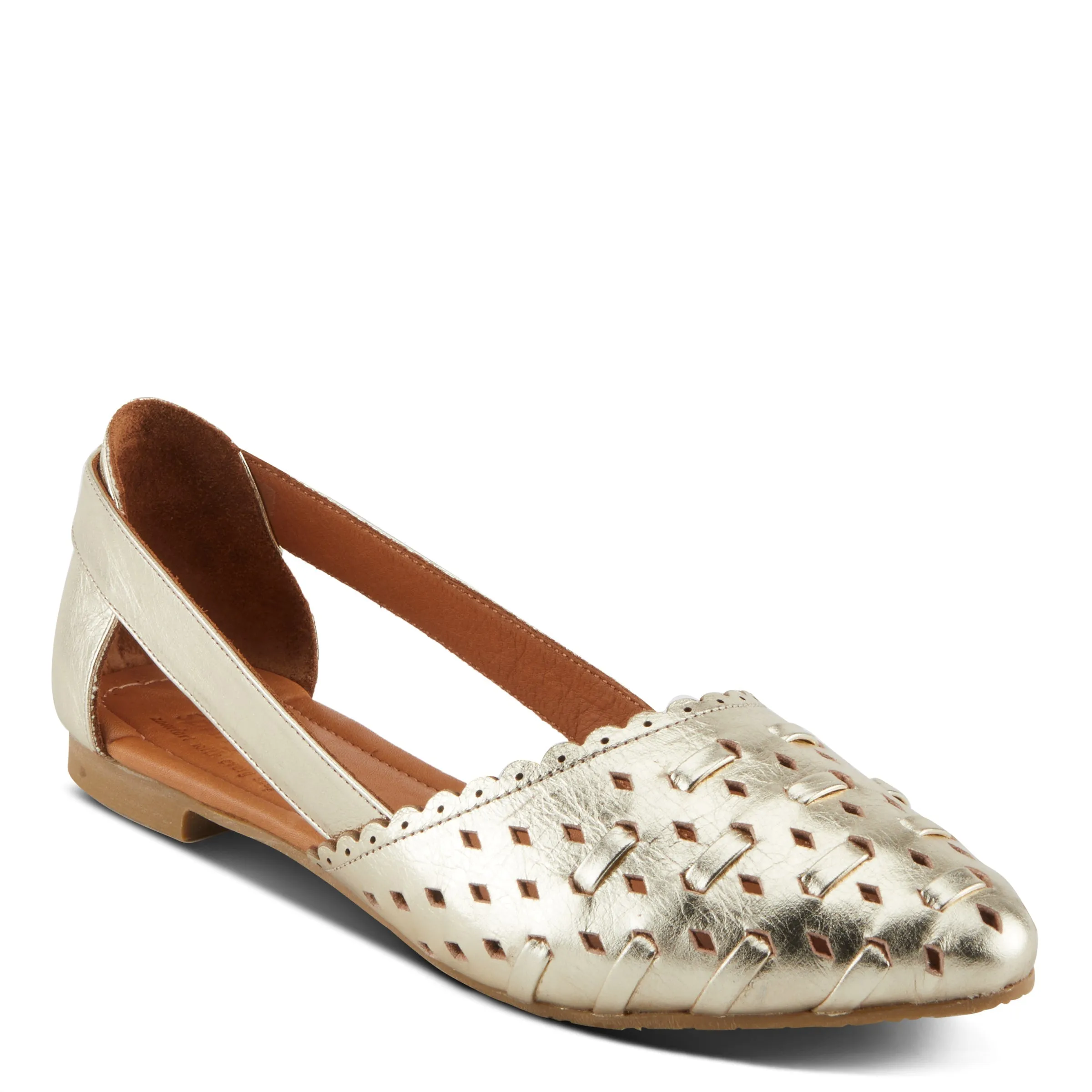 Spring Step Shoes Delorse Women's Leather D'Orsay Slip On Shoes