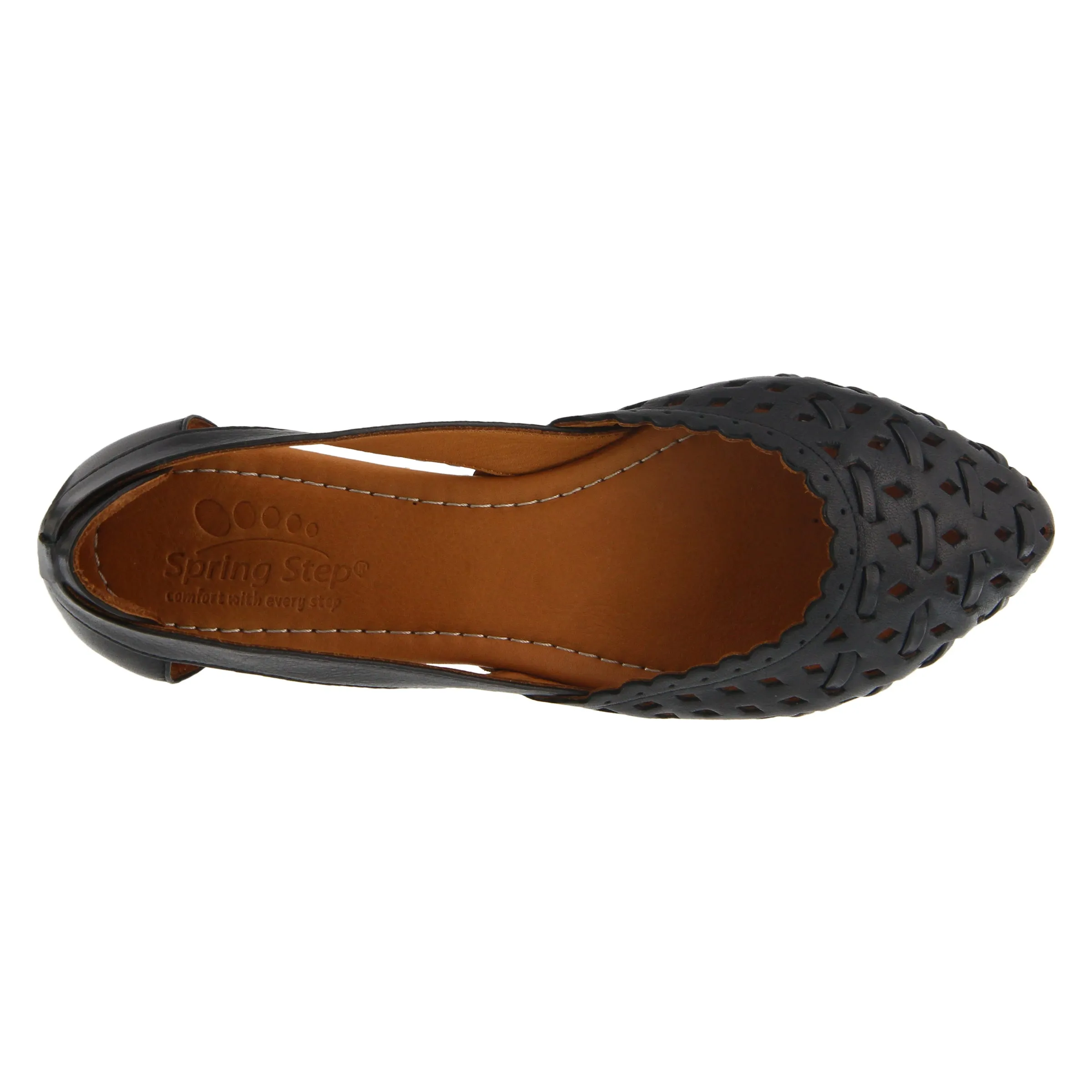 Spring Step Shoes Delorse Women's Leather D'Orsay Slip On Shoes