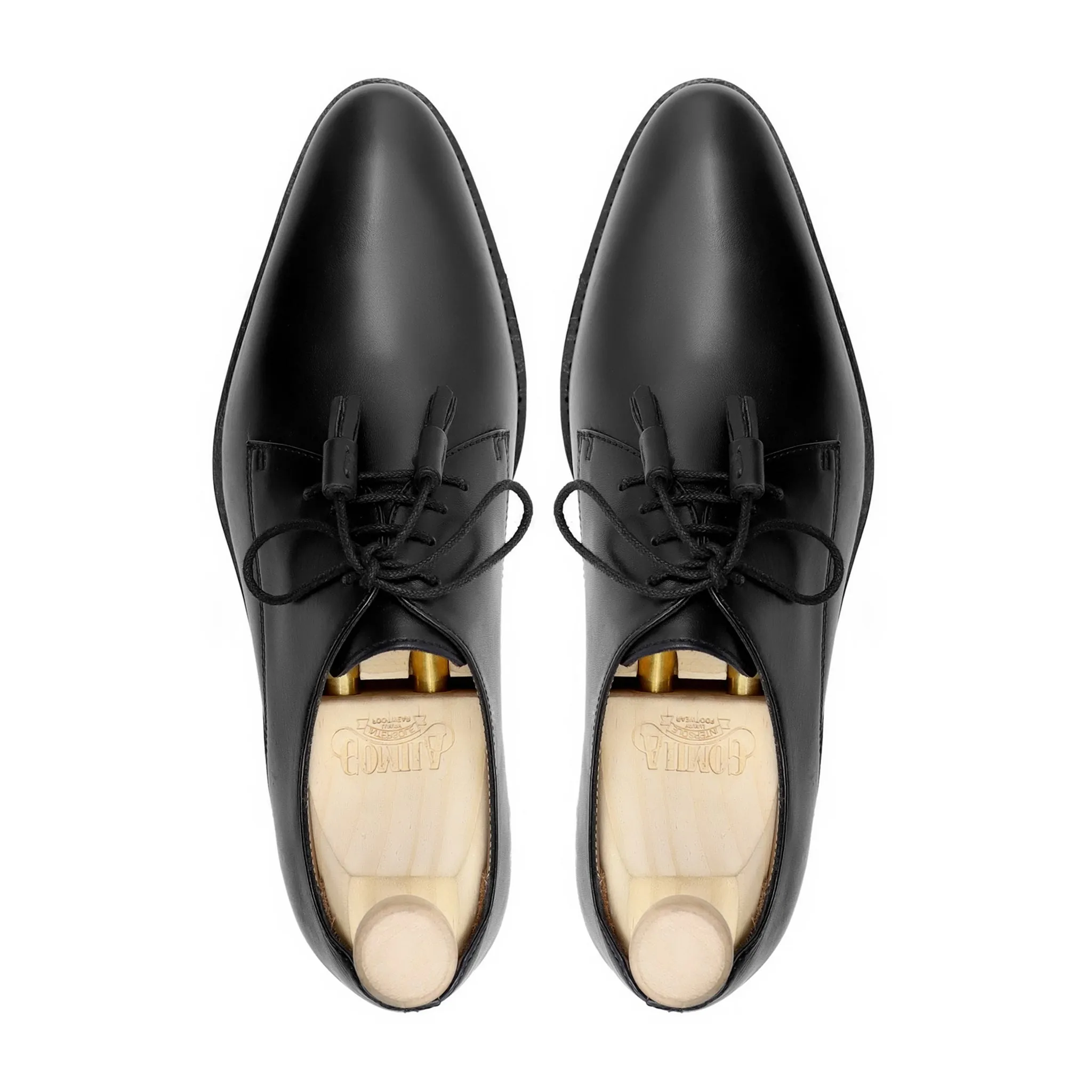 Stamb - Men's Black Calf Leather Derby Shoe - Goodyear Welted
