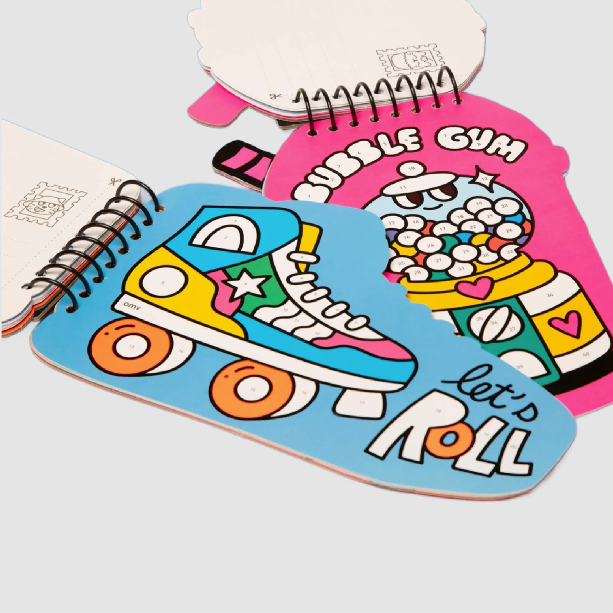 Sticker by Number Postcard Book - Sneakers