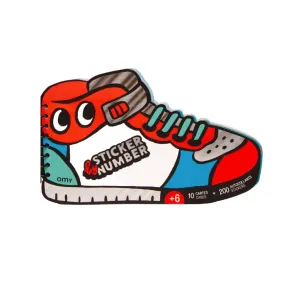 Sticker by Number Postcard Book - Sneakers