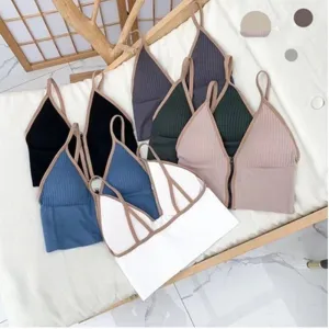 Women Yoga Tank Tops Padded Sports Bra With Removeable Pads (BR061)
