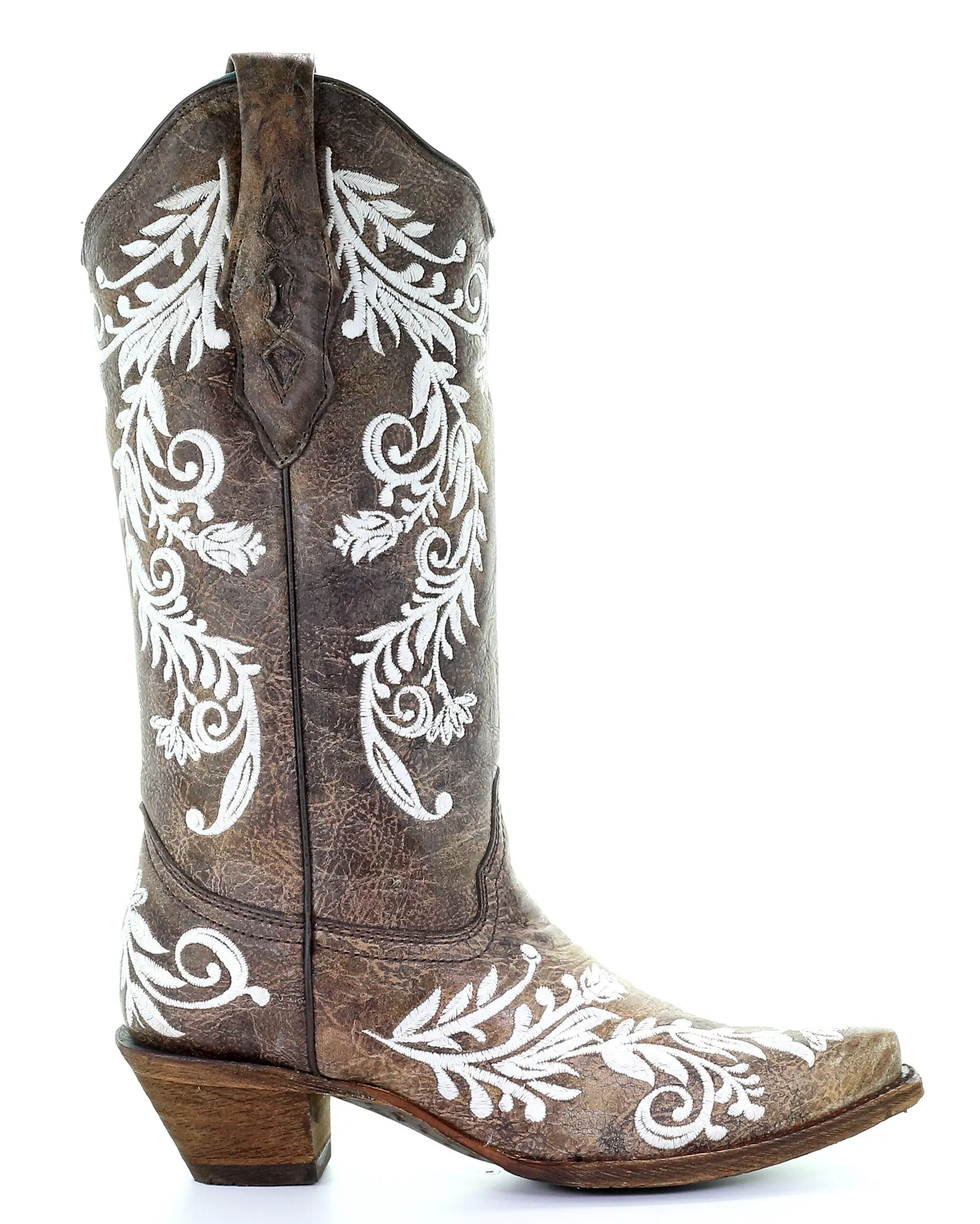 Women's Floral Embroidery Glow in the Dark Western Boots