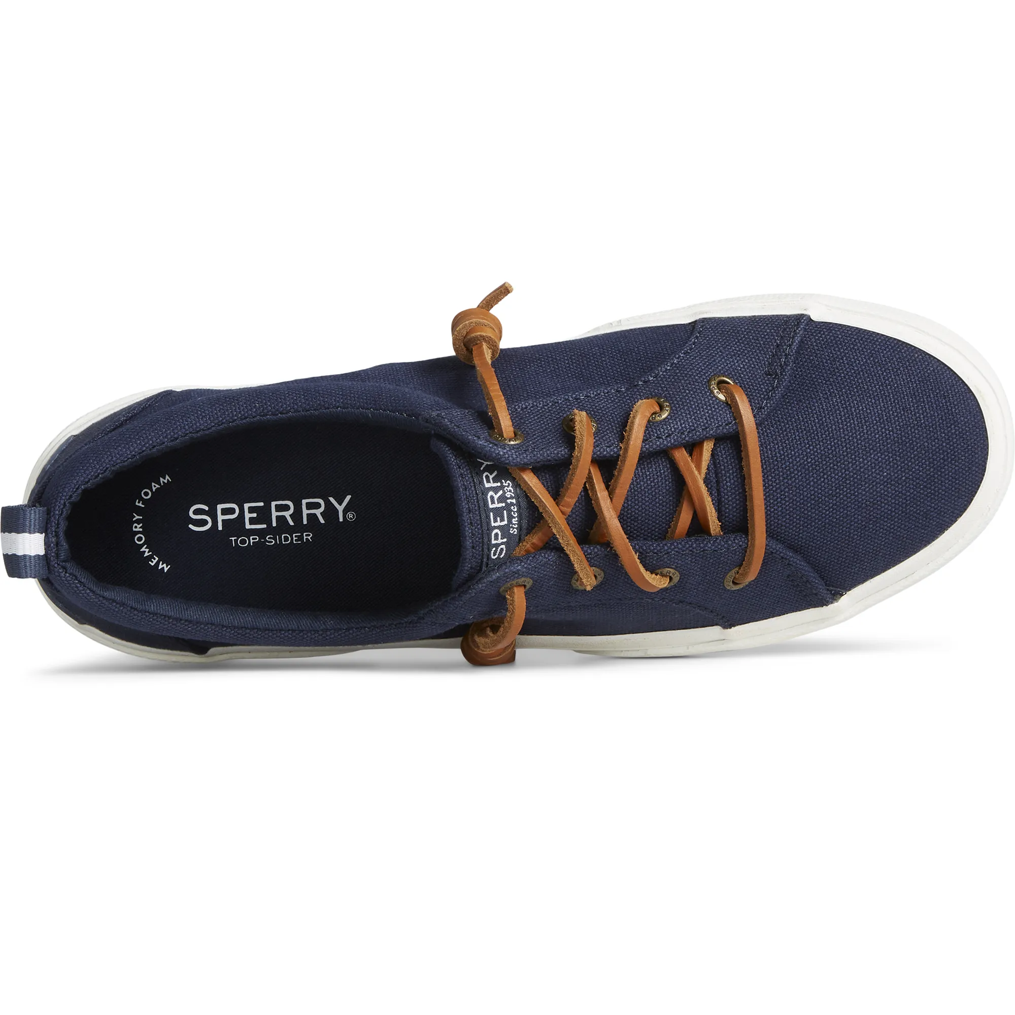Women's Pier Wave Canvas Sneaker - Navy (STS85104)